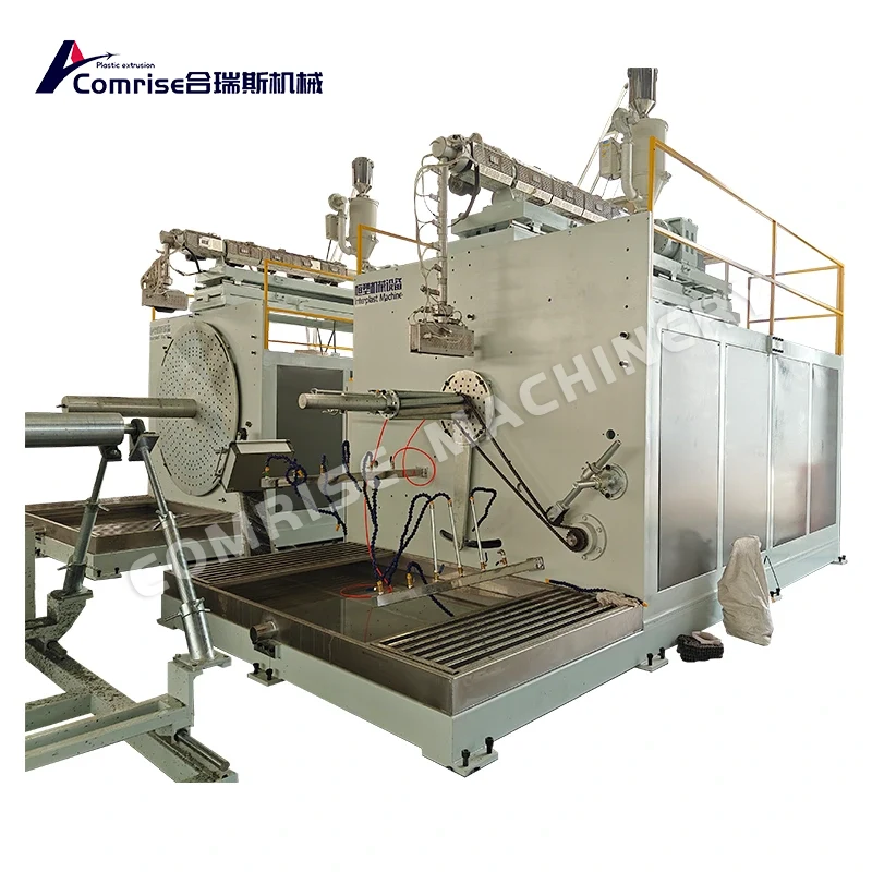 Linie de producție de țevi de perete solid de înfășurare în spirală HDPE Linie de producție de țevi de perete solid de înfășurare în spirală HDPE